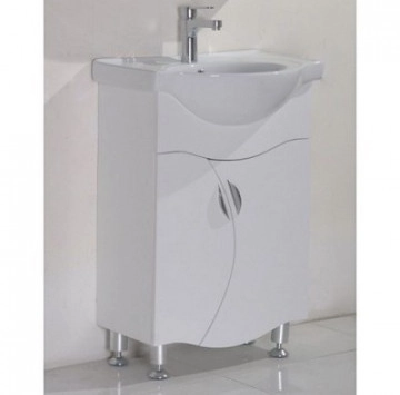 Шкаф за баня с мивка Интер ICP8560 60см. Бял