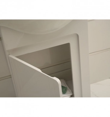 Шкаф за баня с мивка Ален ICP5542 55см. Бял