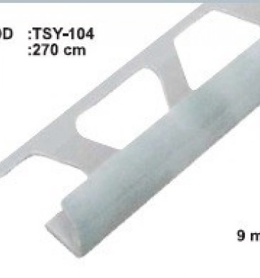 Лайсна PVC Светло Сиво външен ъгъл 9мм.