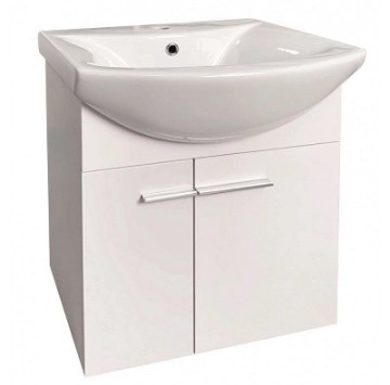 Шкаф за баня с мивка ICP5543/60 55см бял