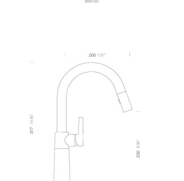 Смесител за кухня SCHOCK SC520 Poolout Stone сив SCHOCK