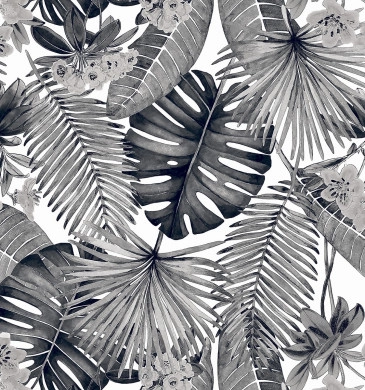 Decor Botanic Black&White Carving Matt Rect. 60/120