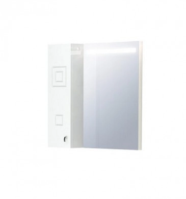Шкаф огледало Сити 65см бяло с Led осветление
