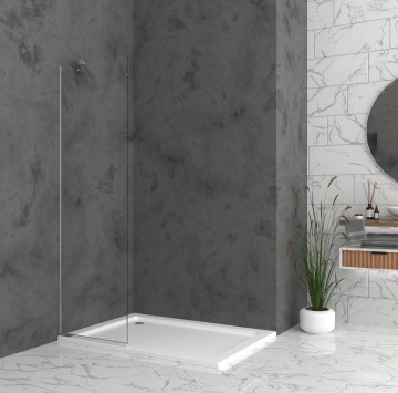 Параван Walk In 6 38/h190см. профил хром гланц