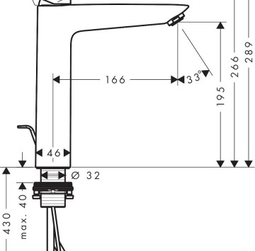 Смесител за мивка Logis 190 хром HANSGROHE