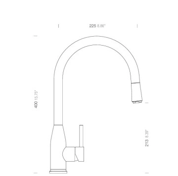 Смесител за кухня Kavus Pullout White gold злато SCHOCK