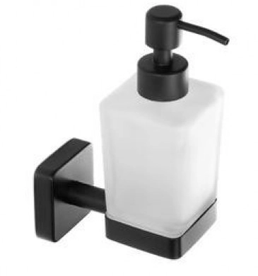 Дозатор за течен сапун Quattro черен мат