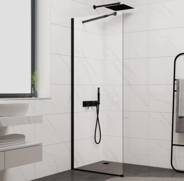 Параван Cristina 125TR-60 60/h200см. черен ИНТЕР КЕРАМИК