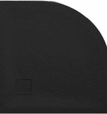 Душ корито Rough Stone 90/90см. овал цвят черен ICST90VRS-2/Black