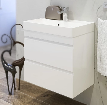 Шкаф за баня с мивка Арте 55см дървесен ТРИАНО