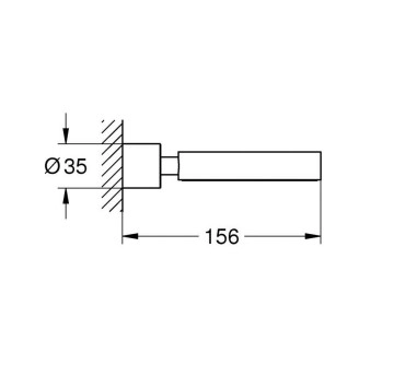 Държач за сапунерка Atrio brushed hard graphite GROHE