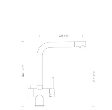 Смесител за кухня Vitus Fix Inox Инокс SCHOCK