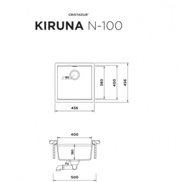 Кухненска мивка Kiruna N100 Twilight SCHOCK