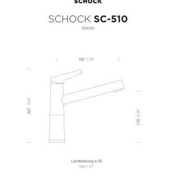 Смесител за кухня SCHOCK SC510 Fix Polaris SCHOCK