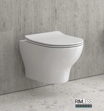 Стенна тоалетна чиния Eolis Vaso бяла