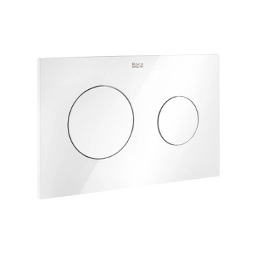 Бутон Duplo One PL10 Dual бял ROCA
