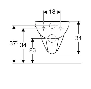 Стенна тоалетна чиния Geberit Selnova бяла GEBERIT