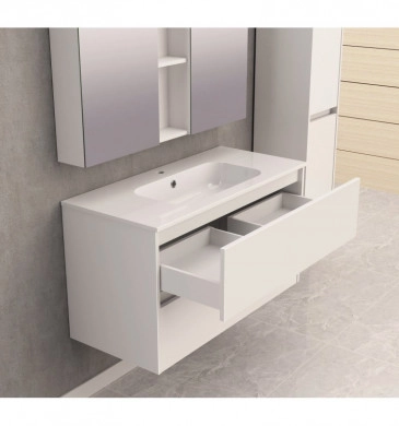 Шкаф за баня с мивка Интер ICP9955 100см бял