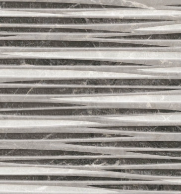 Decor Moral Waves Mix Grey Matt Rect. 25/75