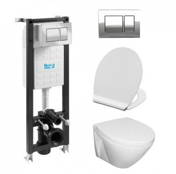 Стенна тоалетна чиния Viva Happy и вградено казанче Eco