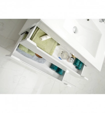 Шкаф за баня с мивка Мелани ICP7655 76см бял