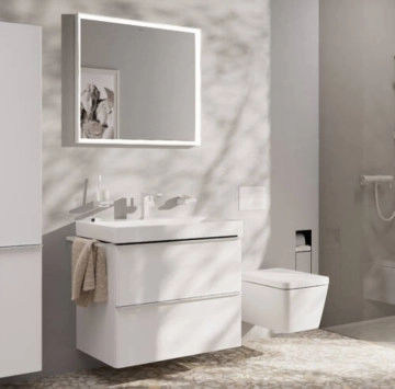 Смесител за мивка Tecturis E 110 бял мат HANSGROHE