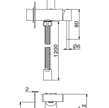 Хигиеничен душ XT черен мат