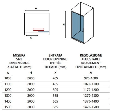 Параван Lea 400 Nero 120см черен KARAG