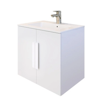Шкаф за баня с мивка Виго 2 61.5см бял