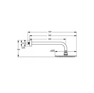 Душ система за вграждане Cerafine O хром IDEAL STANDARD