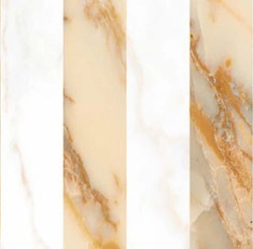 Декор Екселсис Пиано Бял Гланц Rect. 3474 24.4/74.4 KAI GROUP