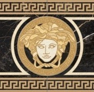 Decor Marble Rosone Nero Saint Lauren 58.5/117.2