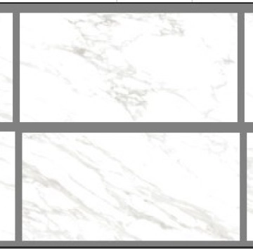 Carrara Luxe Glossy Carving Rect. 60/120