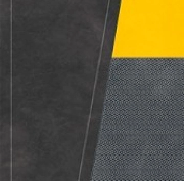 Decor Korium Anthracite Yellow Diagonal A Naturale Rett. 120/280