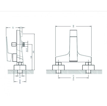 Смесител за вана/душ  Елинор ICF6491191 хром ИНТЕР КЕРАМИК