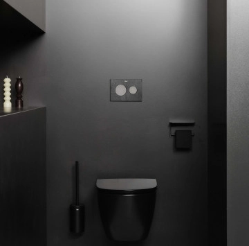 Стенна тоалетна Ona Rimless Compact черен мат ROCA