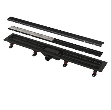 Линеен Сифон APZ19Black 750мм черен