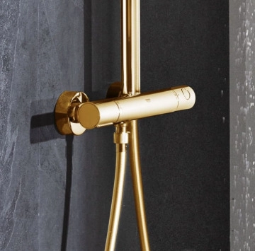 Термостатична душ колона Euphoria System 310 цвят злато
