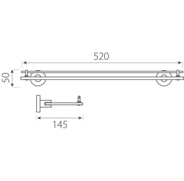 Полица Grace AC13 50см.