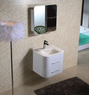 Шкаф за баня с мивка Интер ICP6149GB-2 60см бял
