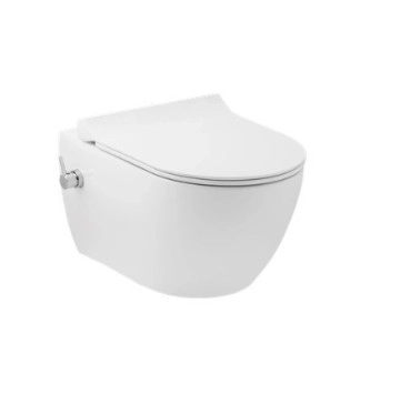 Стенна тоалетна Hill с биде бяла