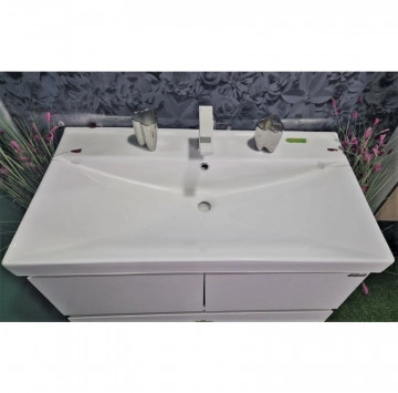Шкаф за баня с мивка Интер ICP9048 90см бял