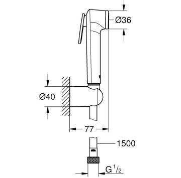 Хигиеничен душ New Tempesta-F хром GROHE