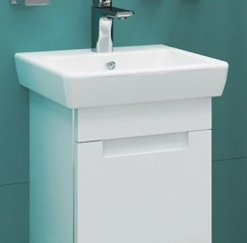 Шкаф за баня с мивка  Луна 40см бял