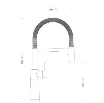 Смесител за кухня SCHOCK SC550 Carbonium графит SCHOCK