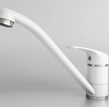 Смесител за кухня Impact фатгранит бял ФАТ