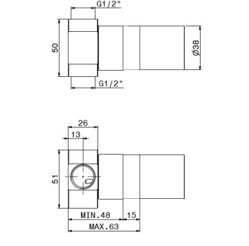 Кутия за хигиенен душ  Delta Zero