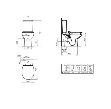 Моноблок Eurovit бял IDEAL STANDARD