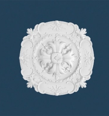 Декоративни Полистиролни Розетки с орнамаменти бяла Ф40см. R-5