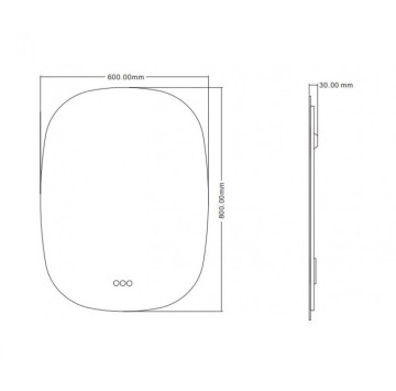 Огледало Liborio 1957 60/h80см. ИНТЕР КЕРАМИК